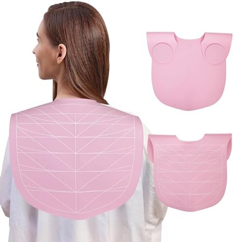 Professional Hair Cutting Cape with Geometric Grid Pattern, Longer Silicone Waterproof Cutting Mat,Neck Guide by Unknown