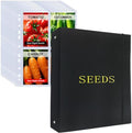 Seed Storage Organizer Binder,3 Ring Seed Packet Organizer with 100 Pockets by Unknown