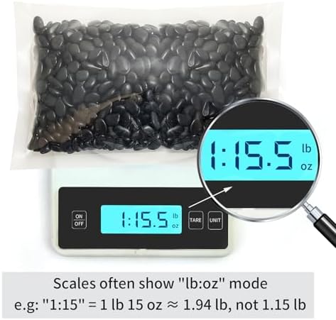 FANTIAN 2 lbs Black Pebbles for Indoor Plants, 3/8 inch Decorative Rocks, Black River Rocks for Succulent Potted Plant, Vase, Aquarium, Landscaping and Outdoor Garden Rocks - Image 3