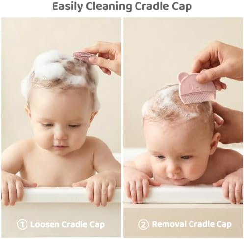 5 Piece Baby Hair Brush Set, Wooden Baby Brush and Comb Set with Natural Soft Goat Hair Bristles, Cradle Cap Brush, Baby Essentials Grooming Kit for Boy Girl - Image 4