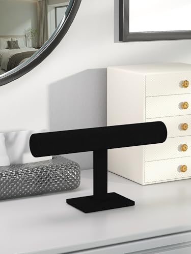 Bracelet Holder Stand,Bracelet Organizer Display for Selling,Bangle Organizer for Women,Watch Storage Holder for Men,Jewelry Business Supplies (Black, 1 Tier) - Image 5