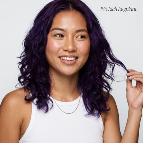 Adore Semi Permanent Hair Color, 186 Rich Eggplant, 4 Fl Oz (2 Pack) - Image 2