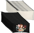 Legigo Blank Canvas Bags Zipper Pouch Makeup Bags Pencil Pouch Bulk by Legigo