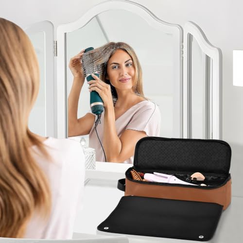 Yuiboo Hot Hair Tool Storage Bag with Heat Resistant Mat - Image 6