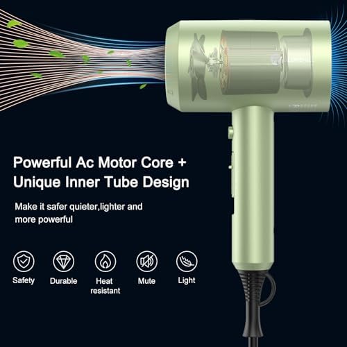 slopehill Professional Ionic Hair Dryer, Lime Cream - Image 2