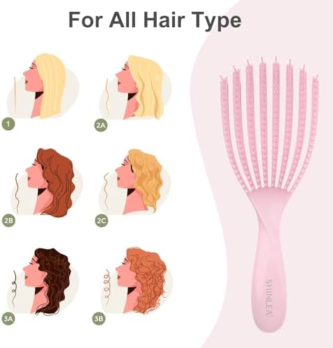 SHINLEA Detangler & Detangling Brush for Curly Hair, Wet Dry Hair Brush - Image 2