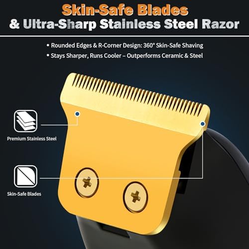 Beard Trimmer for Men, Cordless Hair Clippers for Men with 6 Guards - Image 2