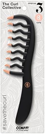 Conair, Curly Hair Comb Black & Pink by conair