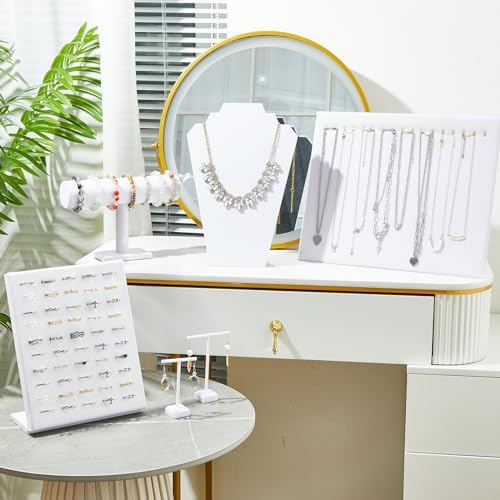 Henoyso 22 Pcs VelvetJewelry Display for Vendors Necklace Bust Holder - Image 3