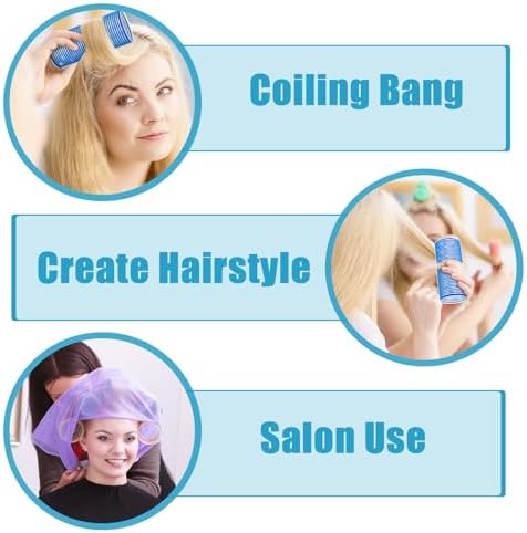 WILLBOND 4 Pcs Aluminum Thermal Hair Rollers for Women, 4.7 x 2 Inch, 4.1 x 1.2 Inch - Image 6