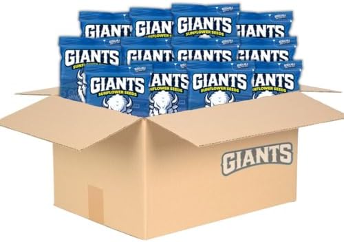 GIANTS Original Sunflower Seeds - Sunflower Seeds to Eat, Sunflower Seeds Bulk, Lightly Salted Sunflower Seeds for Eating, High Protein Snack - 5.75 oz Resealable Bags (Case of 12) by GIANTSNACKS