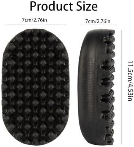 Rubber Curling Hair Brush, Twist Tool for Afro Hair Women and Men - Image 2