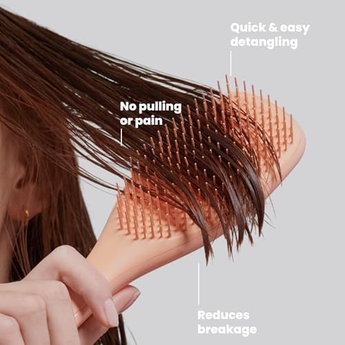 Tangle Teezer Ultimate Detangler Brush, Straight to Wavy, Apricot - Image 4