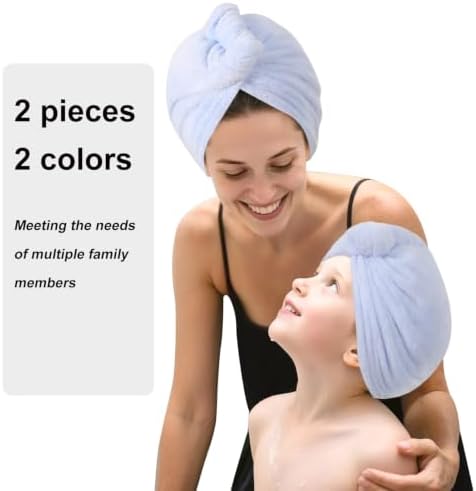 Microfiber Hair Drying Towel Wrap,Hair Turbans Towel for Wet Hair - Image 6