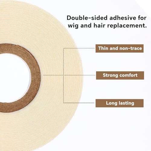 Replacement Tape for Hair Extensions, Double Sided Tape Roll 0.315''×12yds - Image 3