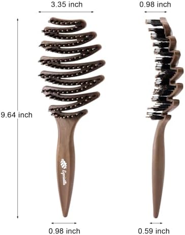 Natural Boar Bristle Hair Brush for Fine Hair - A Great Gift - Image 6