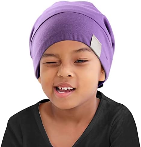 Kids Beanie Sleep Hats Bonnet for Child Natural Curly Frizzy Hair - Image 6