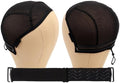 U Part Wig Cap with Drawstring & Anti-Slip Elastic Band Set by Ecojunmi