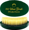 360 Wave Brush, Build Deeper Waves, Soft & Hard Boar Bristle Curved Brush, Black Lavish Essentials Signature (Emerald Green, Soft) by BlackLavishEssentials