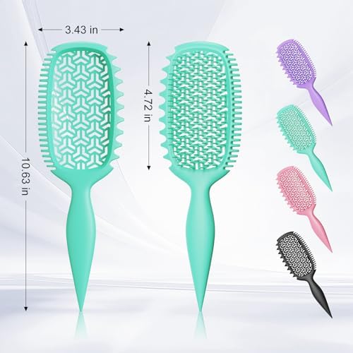 Curl Defining Brush with Wide & Narrow Teeth, Defines & Detangles Men/Women - Image 6