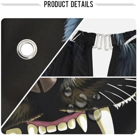 ALAZA Roaring Panther Barber Cape for Men Women, Waterproof Haircut Apron Beard Shaving Bib Hair Cutting Cloth 55 x 65 Inch - Image 4