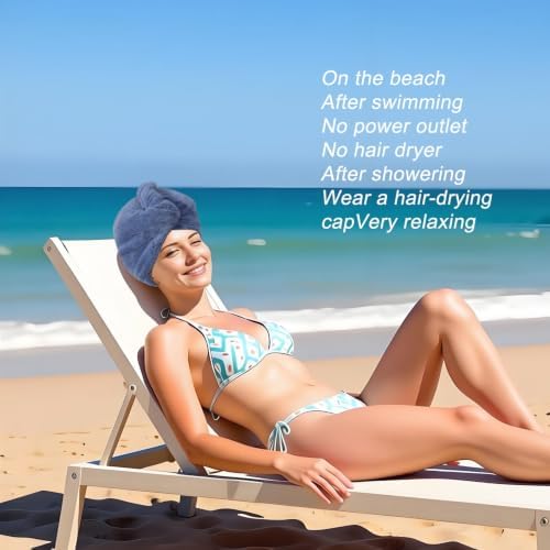 Microfiber Hair Drying Towel Wrap,Hair Turbans Towel for Wet Hair - Image 6