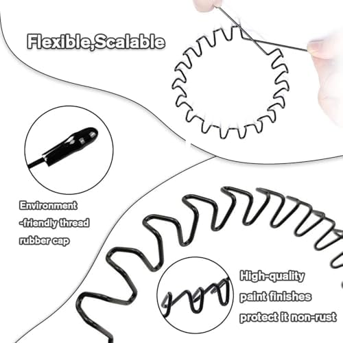 Metal Headband for Men, Non Slip Wave Hair Band, Classic 3 Pcs - Image 3