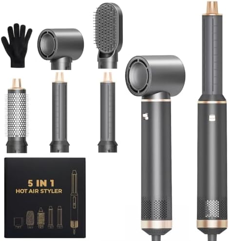 5-in-1 Hair Dryer Curler, Air Auto-Wrap Hair Styler for Home &Travel by AVENHOMulti-Stylers