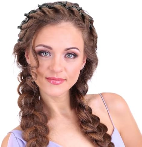 Mabor Headband With Clips, Bangs Hairstyle Hair Clip Headband - Image 4