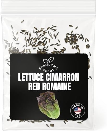 SproutMe Romaine Lettuce Cimarron Red 500+ Seeds for Planting, Non-GMO by SproutMeSeeds