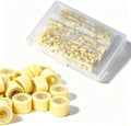 200Pcs 5mm Silicone Lined Micro Beads, Light Blonde by HANDWIGHairExtensions