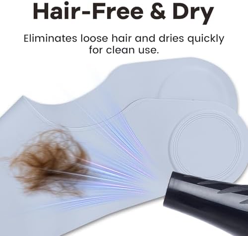 Wokyo Silicone Hair Cutting Collar, Non-slip Hair Cutting Mat Haircut Cape Catcher Neck Wrap Guard Neck Fitting Accessories - Image 4