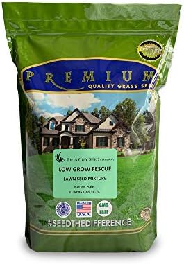 Eco Seed (Low Grow Fescue) Lawn Grass Seed Mix, 5 lb by TwinCitySeedCo
