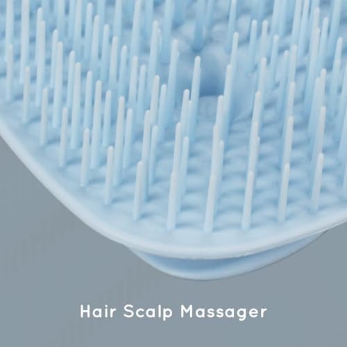 ecoed Scalp Massager Shampoo Brush, Scalp Scrubber & Exfoliator (Blue) - Image 3