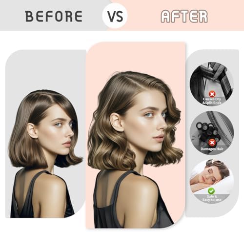 Heatless Curls Overnight Rods Heatless Hair Curler Hair Curlers To Sleep In Heatless Curls Blowout Rods Heatless Curling Rods With Luxury Cloth Bag Scarf For All Hair Types (Brown, 3Rods) - Image 3