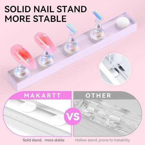 Makartt Nail Stand Kit: Magnetic Nail Holder for Press-On Nail Art Painting - Image 6