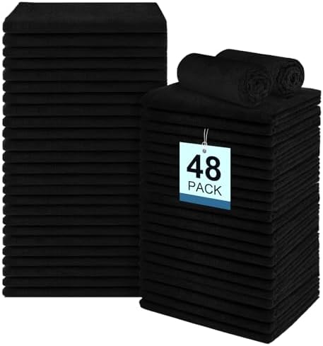 UNIMADE 48 Pack Salon Towels - Highly Absorbent Hand Towels by Unimade