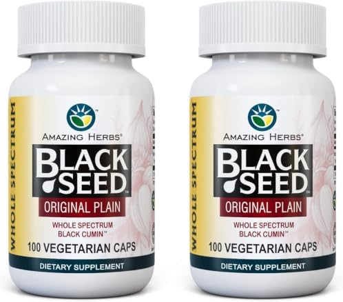 Amazing Herbs Whole Spectrum Black Seed Oil - 100 Count (2-Pack) by AmazingHerbs