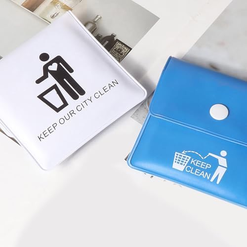 3 Pcs Pocket Ashtray Pouch Portable Waterproof PVC Ashes Storage, Odor Lock Heat Resistant Sealed Cigarette Butt Disposal Carrier, Compact Travel Accessories for Outdoor Camping Hiking - Image 3