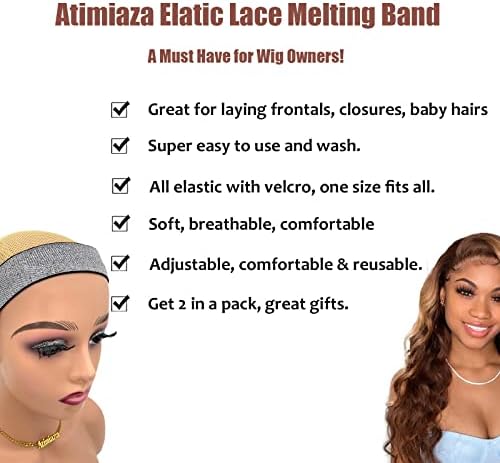 2 Pcs Elastic Bands for Wig, Silver Lace Melting Edge Wrap to Lay Edges (Silver, Pack of 2) - Image 2