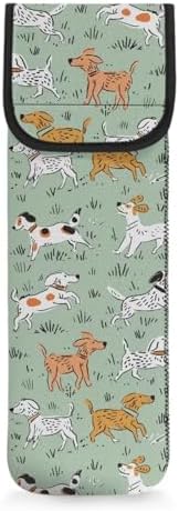 Dachshund Flat Iron Case Heat Resistant Travel Bag Water-resistant Neoprene Curling Iron Holder Flat Iron Curling Wand Travel Cover Case Bag Pouch for Outdoor Travel by Bivxisrvo
