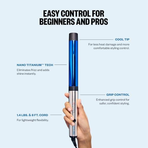BabylissPRO Nano Titanium Professional Curling Wand for All Hair Types, Reaches 430 Degrees for Long Lasting Curls - Image 5