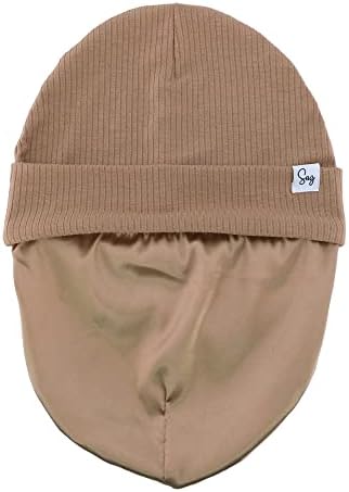 Jersey Beanie Hat for Newborn Baby Boys Girls Silky Satin Lined Hats Bonnet Toddler Infant Little Kids Beanies Caps - Image 4