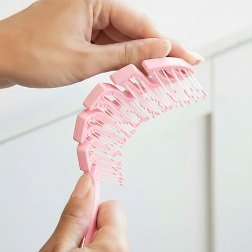 Flex Detangling Hair Brush (BABY PINK) - Image 5