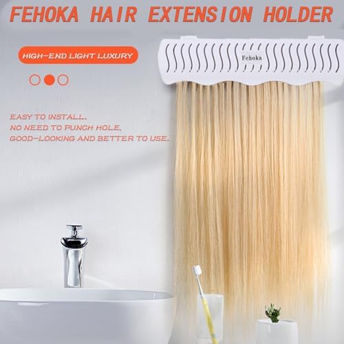 Hair Extension Holder holder for Washing,Styling, Packing and Storing,Hair Extension Holder holder for salons,bathrooms, beauty shops, cloakrooms.4 quick&easy Installation Modes With Tool. - Image 2