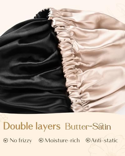 YANIBEST Adjustable Satin Bonnet to Reduce Frizz, Silk Feeling Hair Wrap - Image 4