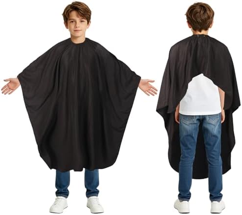 Kids Hair Cutting Cape (2 Pack) Professional Children Salon Barber Apron for Boys and Girls - Image 2