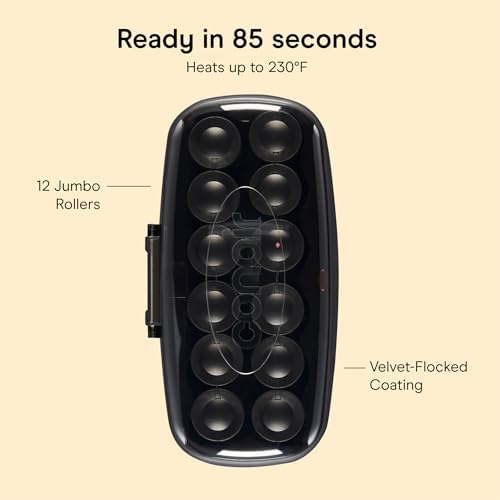 Conair Jumbo Hot Rollers Set, 1 1/2" Rollers with Super Clips, 12-Count - Image 4