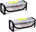 DerBlue 2pcs Fireproof Explosionproof Lipo Battery Safe Bag Lipo Battery Guard Safe Bag（185x75x60mm） by HOME
