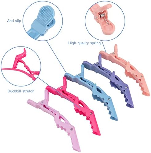 Plastic Non Slip Hair Clips for Women, Professional Alligator Hair Clips, Hair Styling Clips Sectioning Clips of Hair Salon (10PCS Macaroon) - Image 3